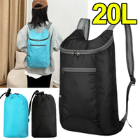 20L Lightweight Portable Bags Unisex Outdoor Waterproof Foldable Backpack Bag Ultralight Sport Bags for Travel Hiking Cycling