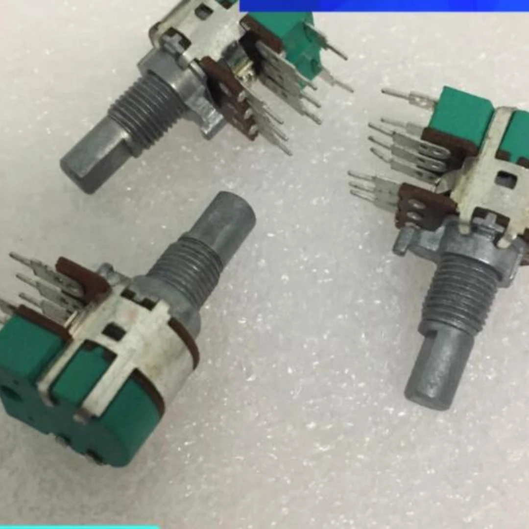 20PCS/LOT High Quality RK12 Type Double Rotating Potentiometer B50K Switch