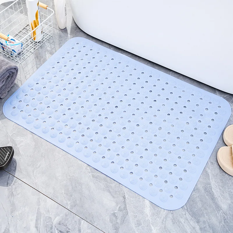 1pc Bathroom Non-slip Mat Round Hole Leakage With Suction Cup Safety Massage Non-slip Floor Mat Bathing Massage Cushion