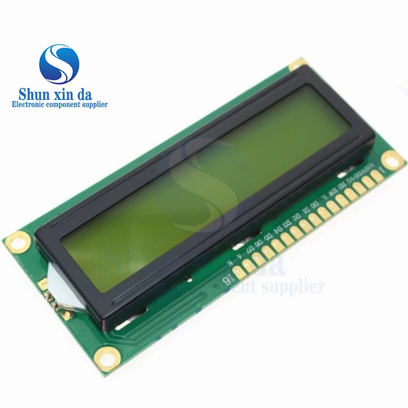 1PCS LCD1602 1602 modulo schermo verde 16x2 Caratteri Display LCD Module.1602 5V schermo verde e codice bianco per arduino