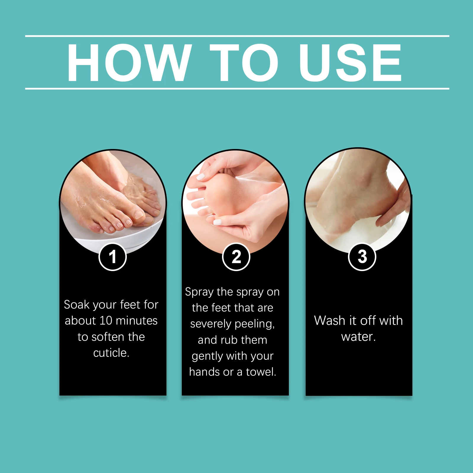Foot Peeling Spray Instantly Remove Dead Skin Calluses Moisturizing Nourish Dry Cracked Rough Heels Exfoliating Foot Serum 20ml view 6