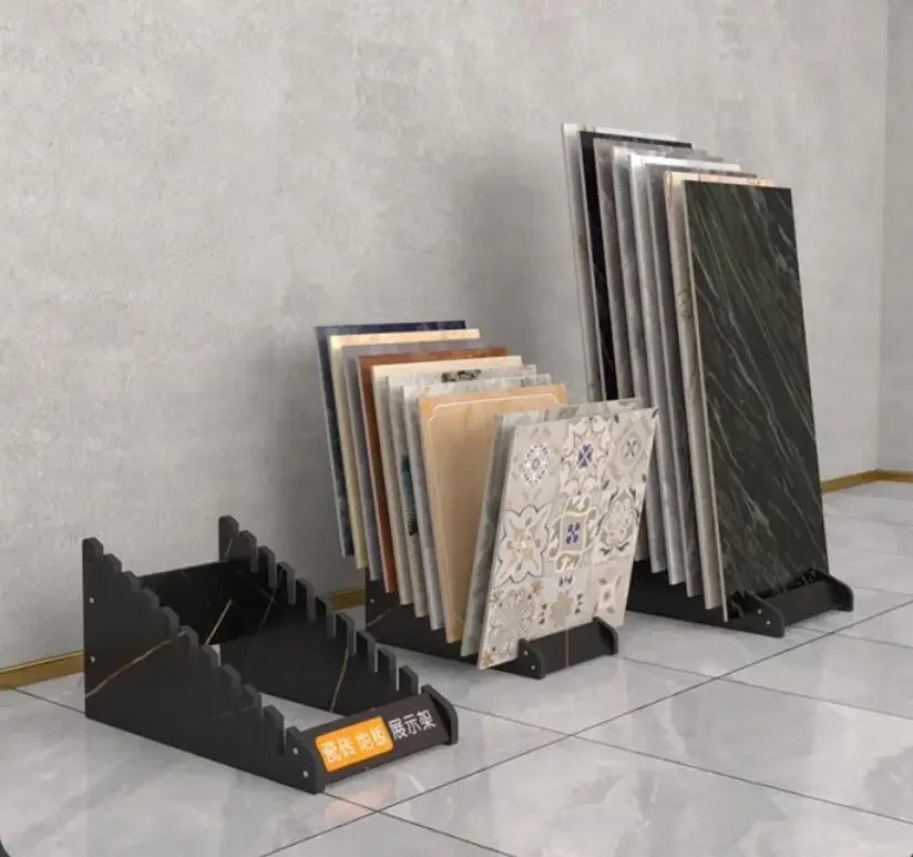 Ceramic tile sample display rack, wooden floor display rack, floor standing plug-in rack, multifunctional tile rack