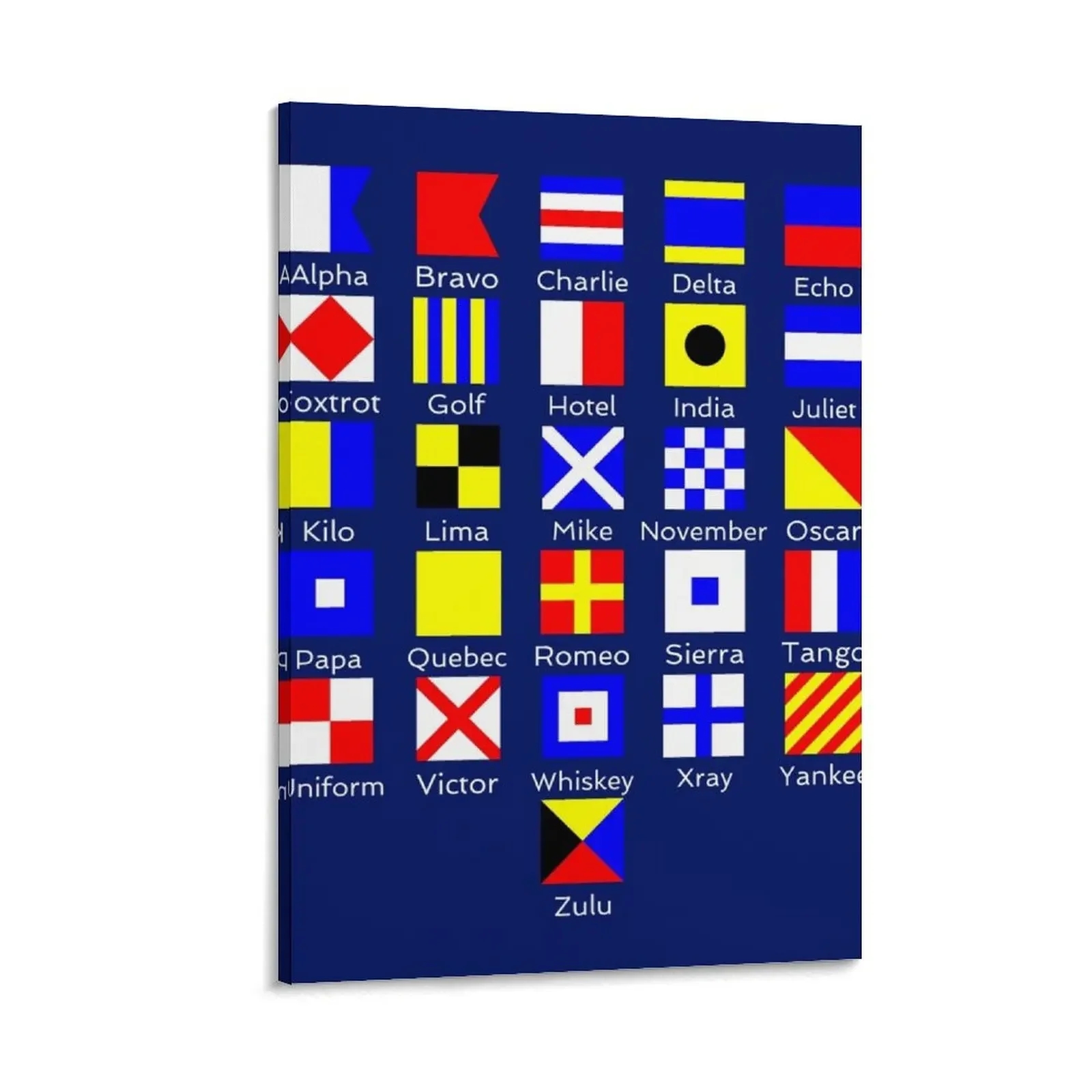 

Sailing Nautical Signal Flag Alphabet Canvas Painting Paintings on the wall bedrooms decorations posters