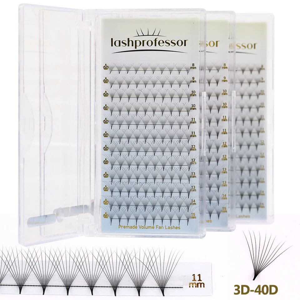 

Pointy Base Premade Volume Fans 3D 5D 6D 8D 10D 16D 30D Russian Individual Eyelash Extension Thin Base Pre-made Fan Makeup Cilia