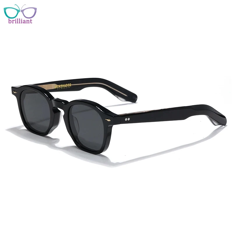 New Women Fashion Luxury Brand SAIBUSI ZEP High-quality Square Acetate Designer Handmade Outdoor UV400 Men Classic SUN GLASSES