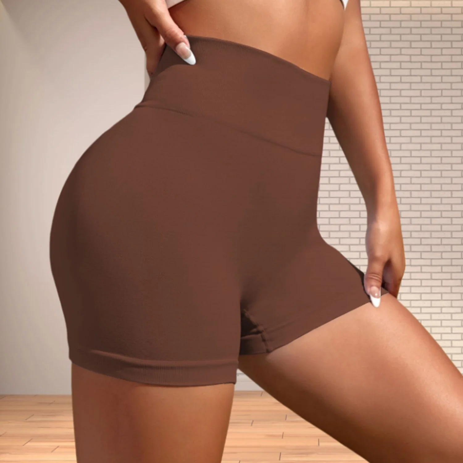 Pantalones cortos atléticos para mujer, pantalones cortos de gimnasio para levantamiento de glúteos, pantalones cortos elásticos para motorista, Yoga, cintura alta, entrenamiento físico, mallas de entrenamiento