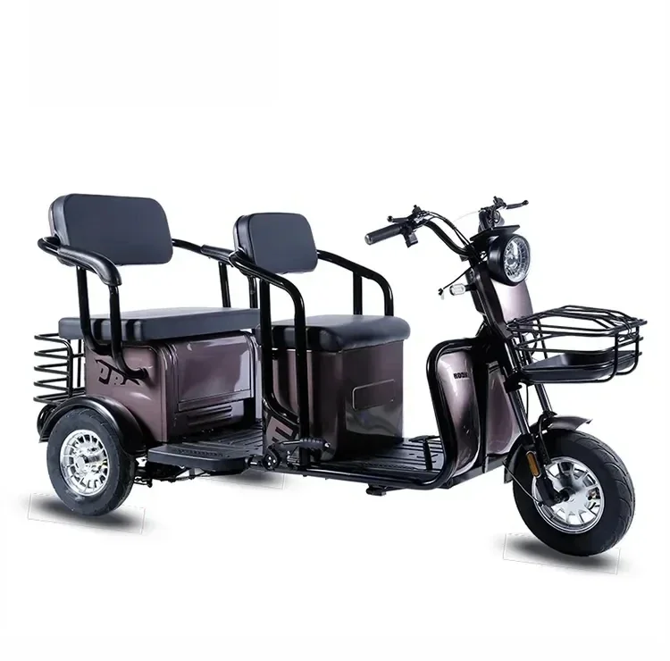 exquisite craftsmanship 500w Tricycle Electric Bike Three Wheel Motor Adult Three Seat Tricycle