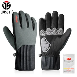 Guantes Térmicos de esquí para hombre y mujer, manoplas de invierno para bicicleta, caza, Snowboard, esquí, bicicleta de carretera, impermeables, cálidos, guantes de nieve Unisex