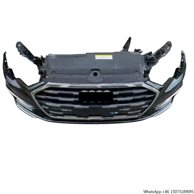 

Suitable for A6L C8 High-quality Body Kit Front Bumper Assembly, with Grille, Radiator Fan, Headlight Hood Fender