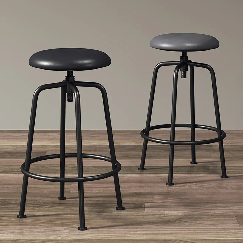 Design Cheap High Kitchen Stools Furniture Nordic Chairs Bar Chair Counter Tabouret Manicure Salon Poltrona Luxury Barbershop