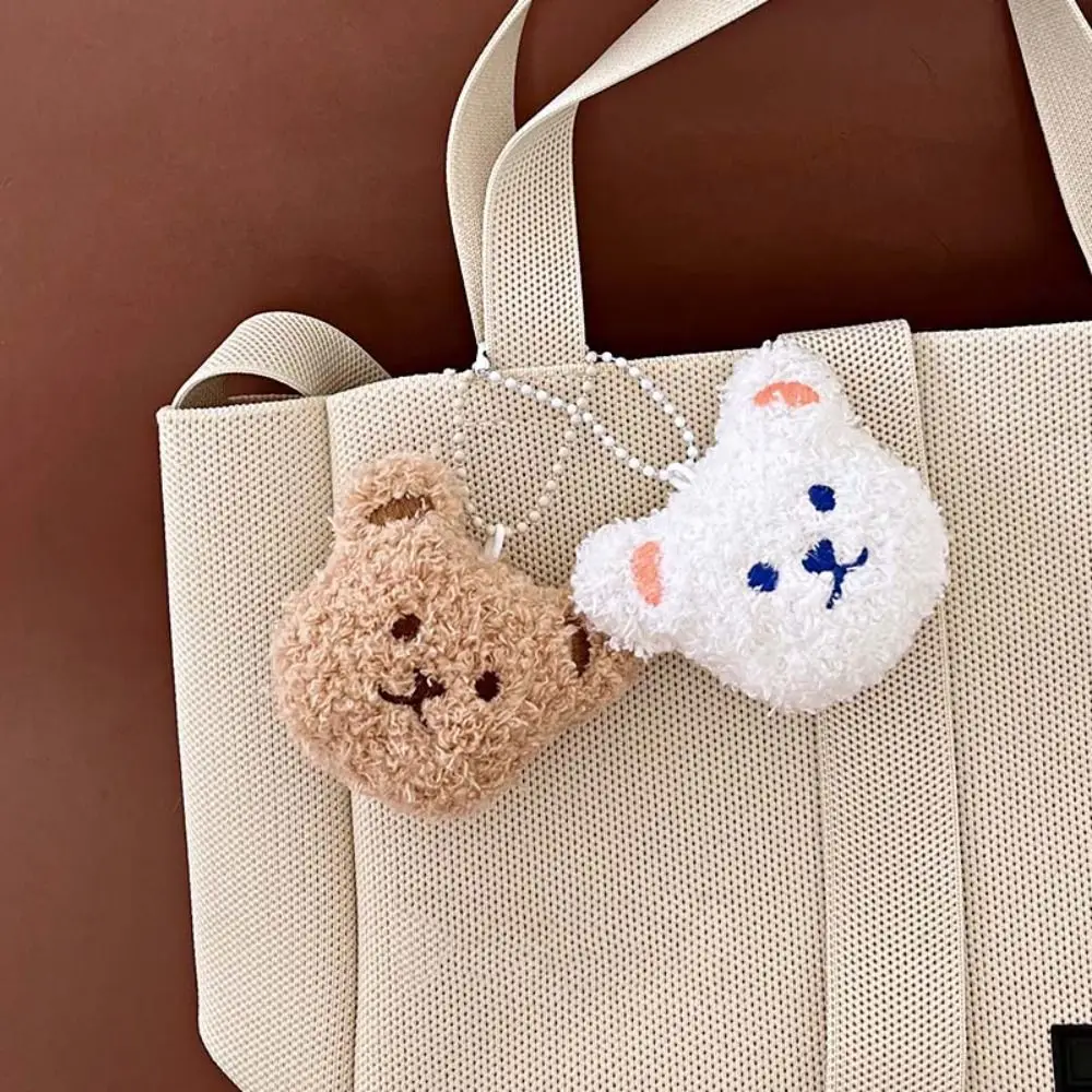 Niedlicher Stofftier-Bär-Anhänger, Anime-Taschenanhänger, Cartoon-Schlüsselanhänger, weich, unisex – Detail 4