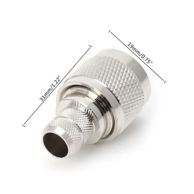 1 Set Type Crimp Plug RF Connector Coaxial Converter Adapter For LMR400 RG8