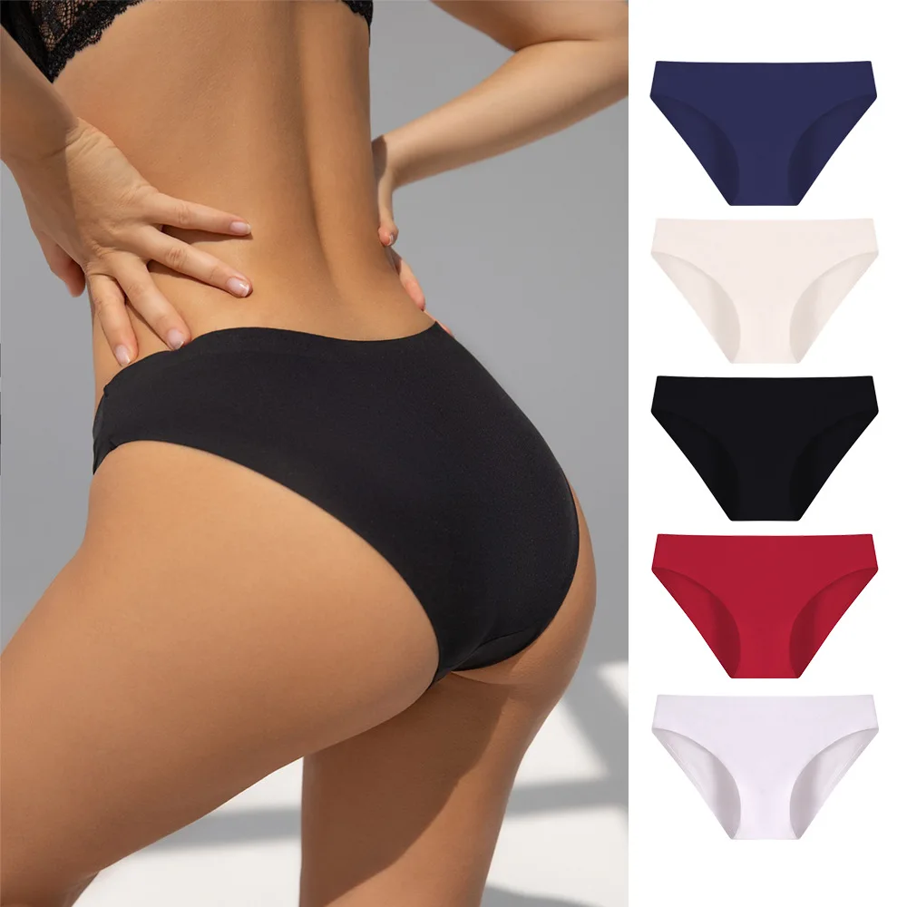 

Seamless Women's Panties Female Sexy Lingerie Black Women Underwear Comfortable Ladies Briefs Breathable Underpants Cozy Pantys