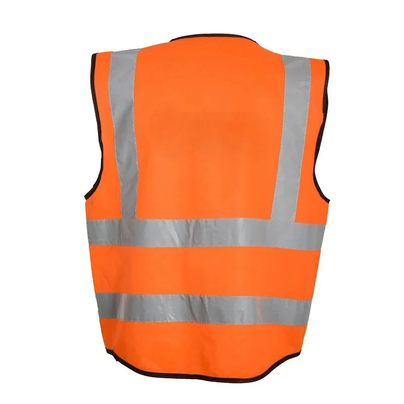 Reflective Safety Vest Bright Color Multi-pocket Traffic Vest Railway Coal Miners Uniform Breathable Reflective Vest