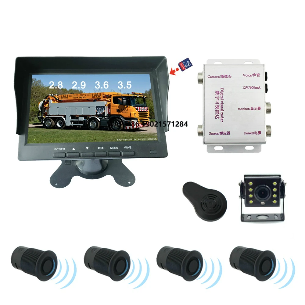

Front and Rear Parking Sensor DVS Truck Side Scan Sensor Detection System with 7 Inch FHD and