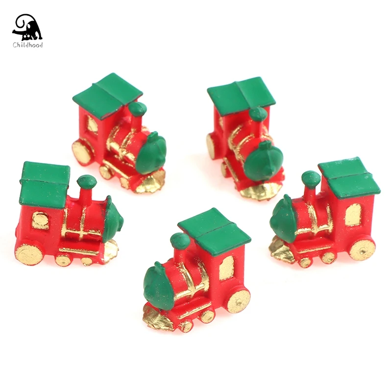 1/12 Dollhouse Miniature Accessories Mini Train Classic Simulation Train Model Toys Pretend Play For Doll House Home Decoration