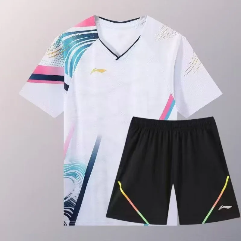 2026 New High-quality Table Tennis Sportswear Badminton Short-sleeved Tops Competition Wear T-shirt Breathable Sweat-absorbent