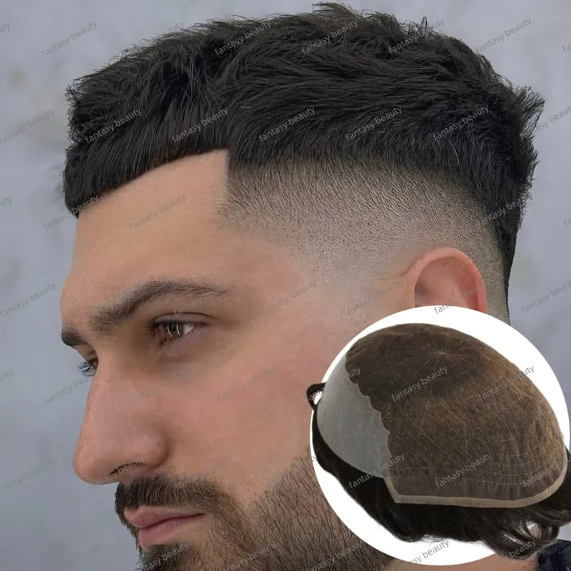 Q6 Lace Toupee Men … - image