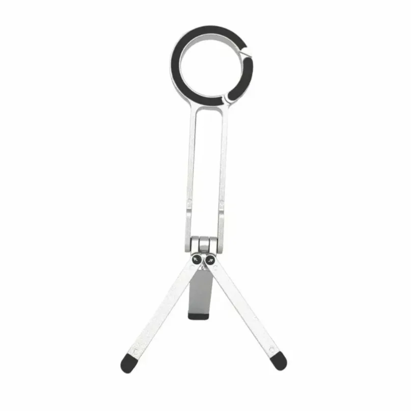Foldable Portable Phone Holder Stand Magnetic Safety Buckle Noose Cellphone Bracket For Magsafe iPhone 17 16 15 14 13 12 Mount view 3