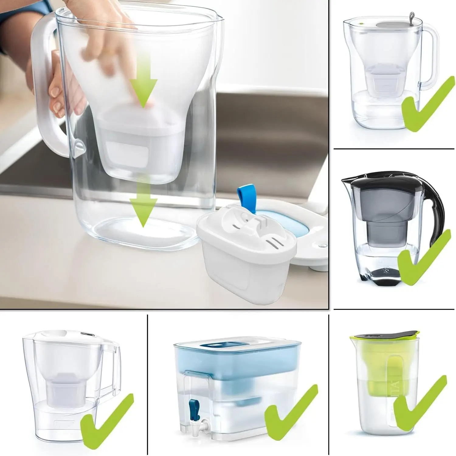 BRITA MAXTRA+ Replacement Filter – Compatible With All Pitchers, Reduces Chlorine, PFAS, Heavy Metals & Limescale, BPA-Free