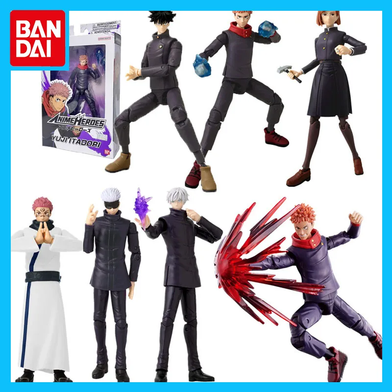 

Bandai Original Genuine Jujutsu Kaisen Yuji Itadori Fushiguro Megumi Kugisaki Nobara Action Figure Toys for Boys Girls Gift