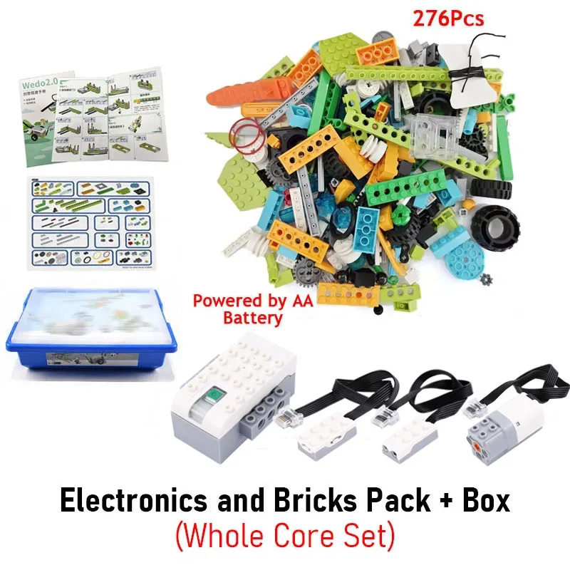 NIEUWE WeDo 2.0 Core Set Technische Bouwstenen Kit voor Schoolonderwijs DIY We-Do 45300 Scratch 3.0 Kinder Speelgoed Kerstcadeau