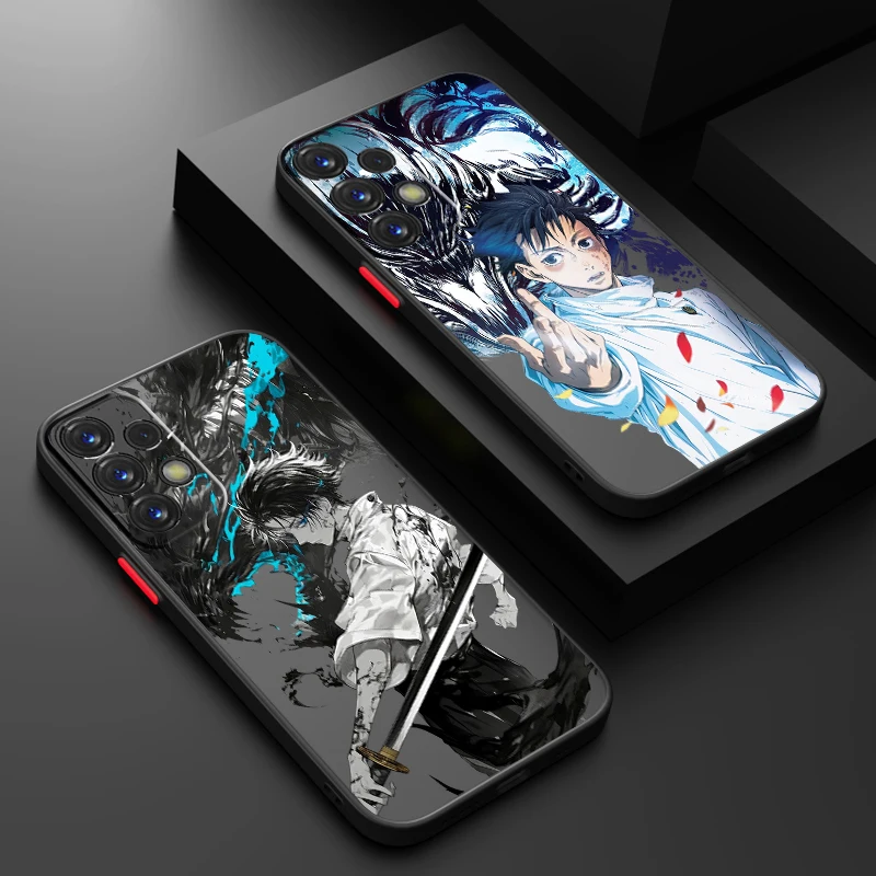 Spell Gojos Y-Yuta J-Jujutsu Frosted Translucent For Samsung A53 A52 A33 A32 A51 A71 A21S A13 A73 A50 A22 A12 5G Cover