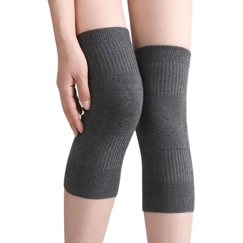 

1 Pair Cashmere Knee Pads Winter Warm Thermal Wool Knee Support Brace for Joint Protector Pain Relief Sports Compression Kneepad