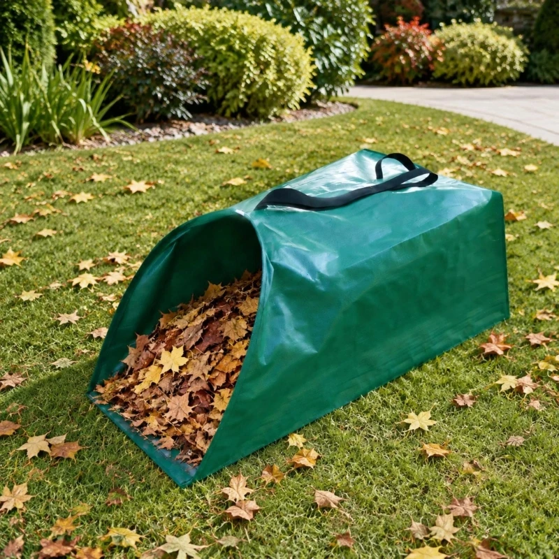 Yard Waste Collection Bag, Foldable Leaves Pick Up Tool, 100 L Capacity, Multiple Carry Handles and Foldable Storage D2RD