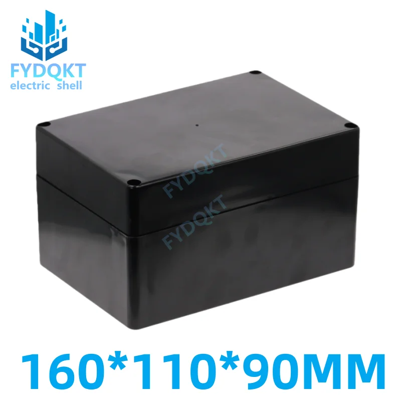 1PCS 160x110x90mm Black Junction Box IP65 Waterproof ABS PC Enclosure for Outdoor Project Case