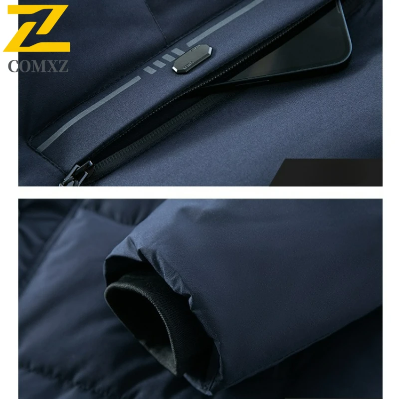 2025 New Winter Parkas Male Detachable cap Thick Warm Padded Jacket Men Loose Hooded Fashion Clothing Men's Cotton Padding Coat - Image 6