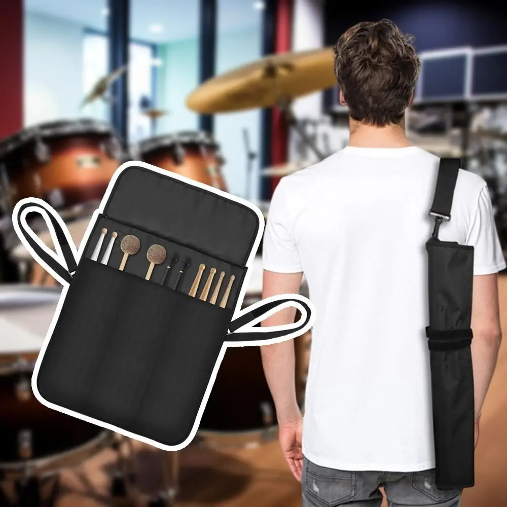 

Musical Instrument Adjustable Drumstick Holder Durable Quick Release Drum Sticks Bag Universal Drumstick Handbag