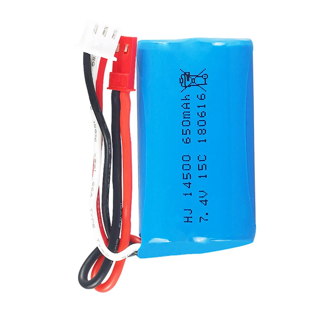 Lipo Battery For Syma F1 BR6802 HJ370 W608-7 YD712 YD921 RC helicopter toy accessories 7.4V 650mAh 14500 15C Battery JST/SM Plug