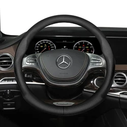For Mercedes-Benz 39-40.5cm Diameter Round Steering Wheel Steering Wheel Cover Ultra - Thin W140 W220 W221 W222 W638 W639 W447