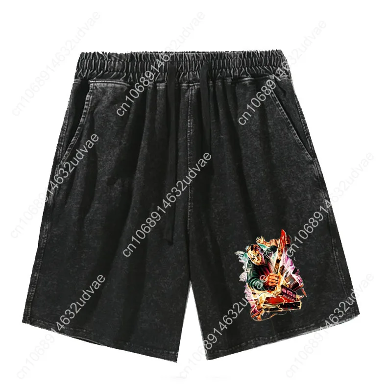 

J-Jasons F-Fridays T-The 13th Shorts Man Woman Teenager Retro Short Pants Vintage Cotton Soft Beach Shorts Customized Pant