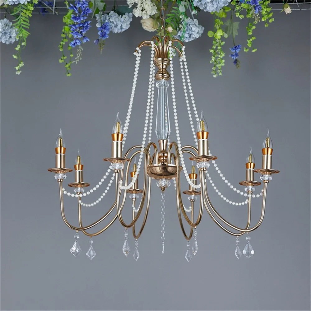 Product Name: Branch shaped pendant light Material: Metal Acrylic Color: Gold Suitable for ceiling decoration Home lighting deco