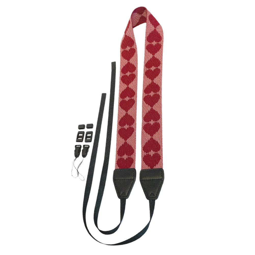 

Adjustable Camera Strap with Heart Pattern Decorative Portable Neck Lanyard for Photographers camera shoulder sling strap camera