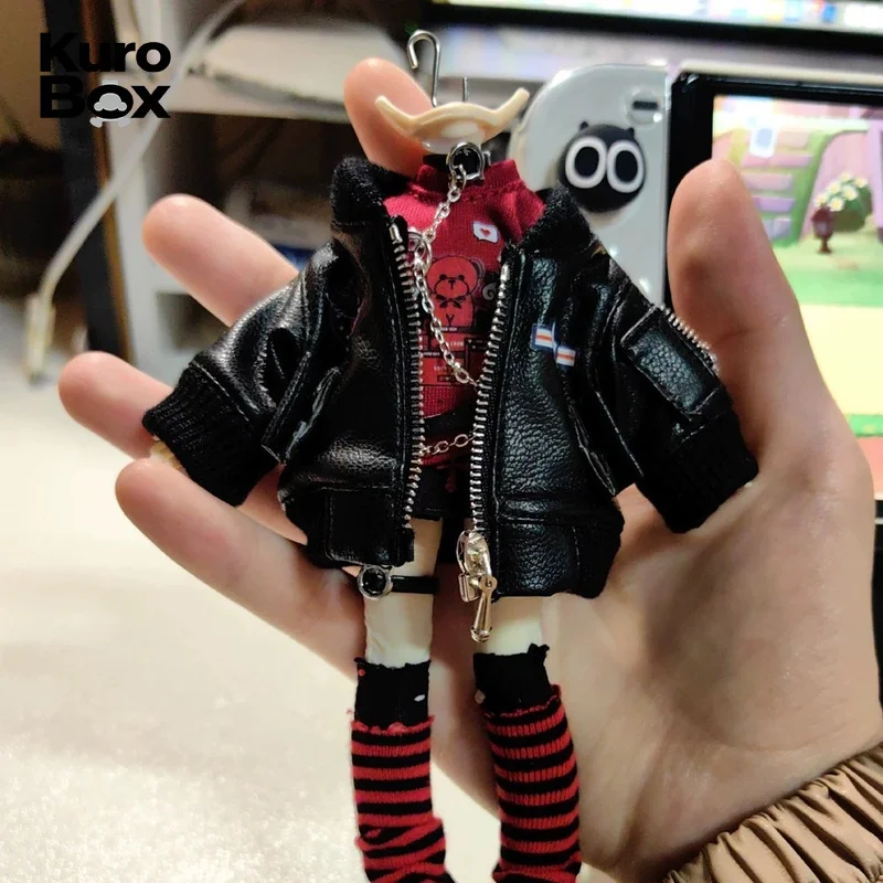 

New 1/12 Scale BJD Doll Outfit Motorcycle Leather Jacket Set for Asa 3.0 Beiming Body Escape Body Shiluowan Figure Accessories
