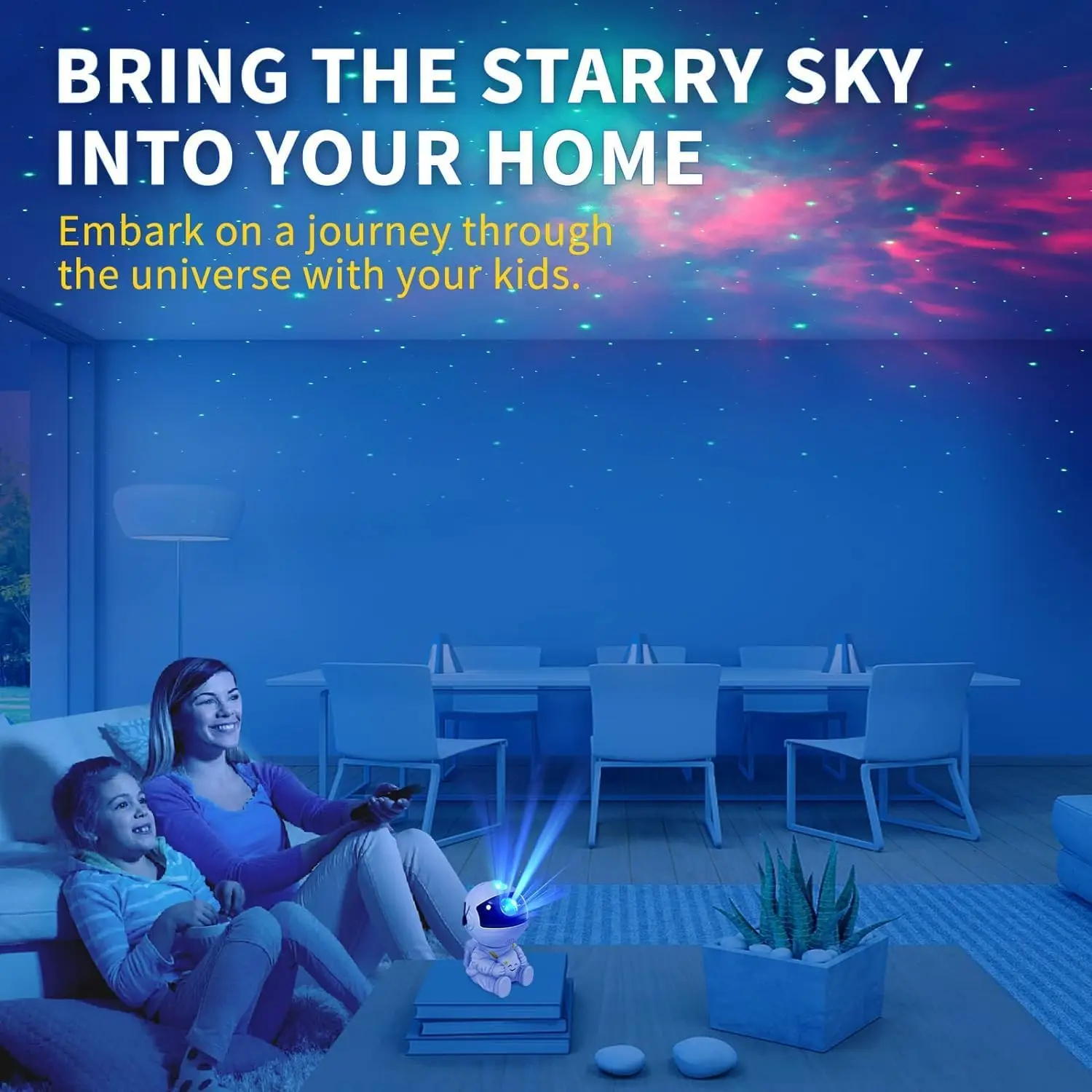 Astronaut Starry Sky Projector Adult Night Light Star Projector LED Astronaut Lamp Galaxy Projector for Bedroom Playroom