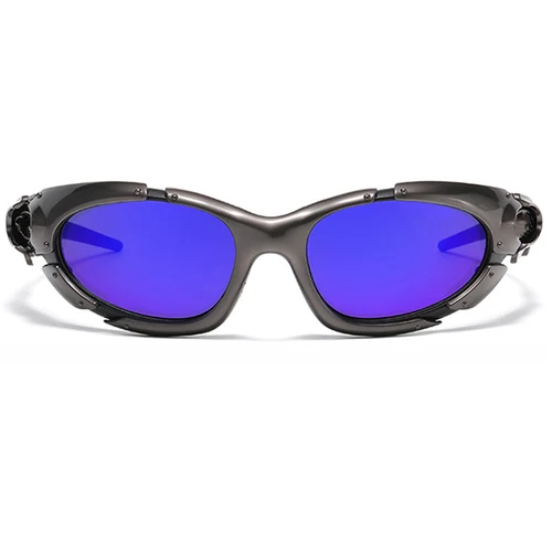 Imagen 2 del producto Gafas de sol deportivas cuadradas de diseño de marca para hombres y mujeres, accesorios clásicos para Gafas de conducción, Gafas de espejo Retro, Gafas UV400
