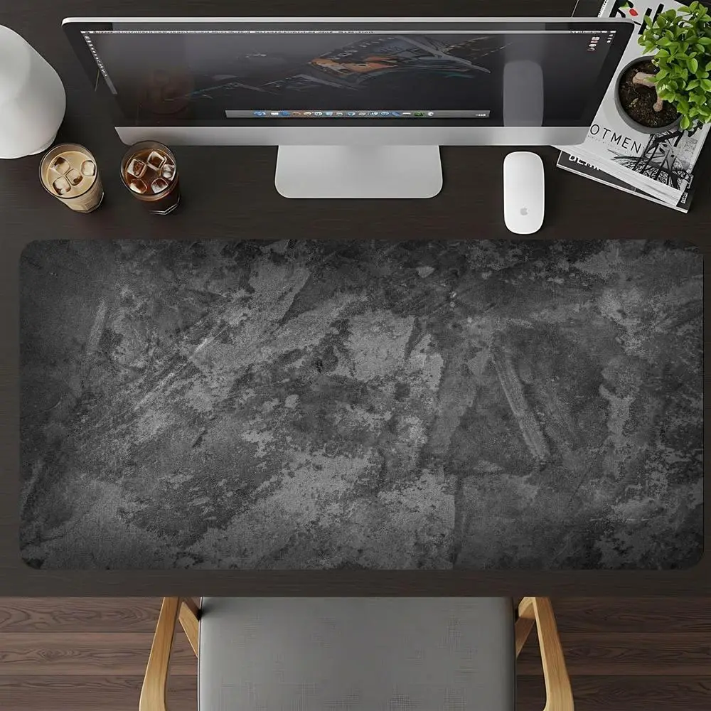 Table Mat Playmat Concrete Texture Mousepad Stain Resistant Rubber Non Slip Anime Games Pads For Laptop Gaming