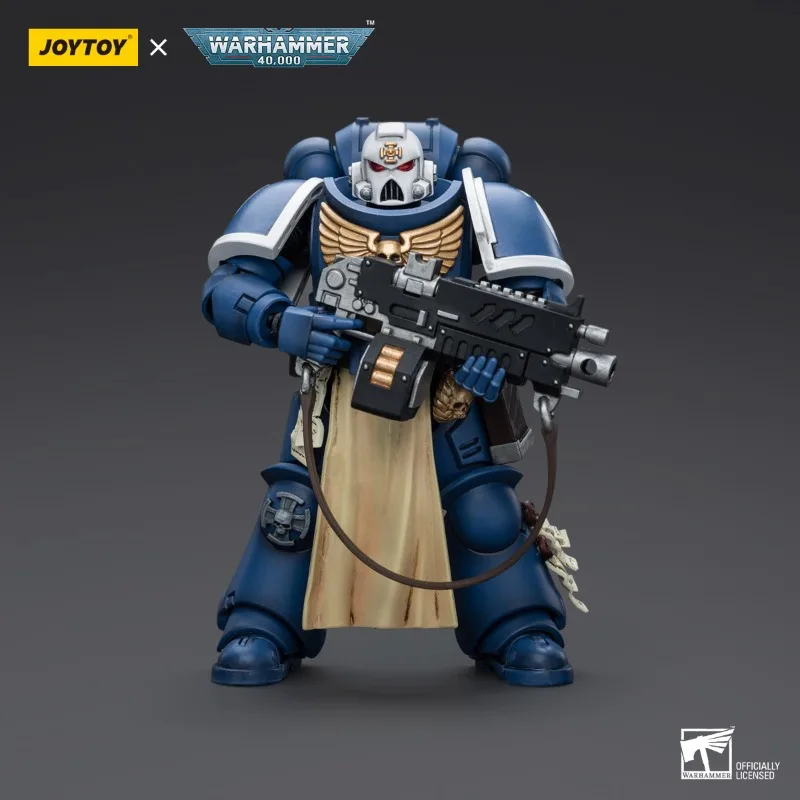 JOYTOY Warhammer 40K Series 1/18 Action Figures Anime 12.1cm Ultramarines Guards Veteran Armed with Automatic Bolt Rifle