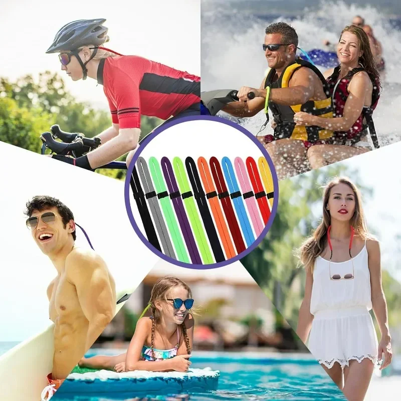 1/5Pcs Floating Foam Rope Chain Sport Glasses Cord Eyewear Strap Lanyards Adjustable Eyeglasses Holder Neck Strap String Holder