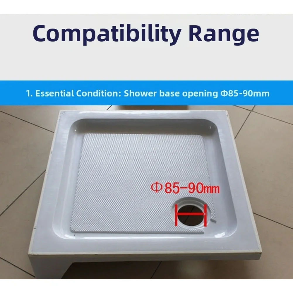 

Shower Room Base Hole 90 Drain Shower Room Features Good Rust-resistant Construction For Long-lasting Performance
