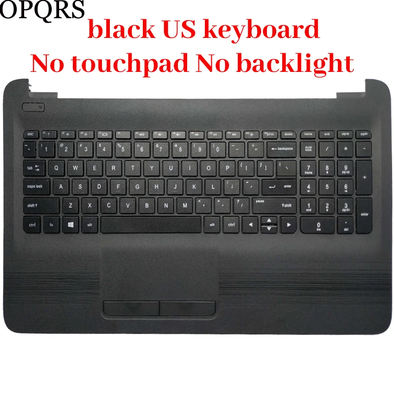 Imagem -05 - Teclado para Notebook com Palmrest Upper hp 15-ac 15-ay 15-af 15-ba Tpn-c125 Tpn-c126 Russo Eua Reino Unido Espanhol Latim Alemão Itália cf