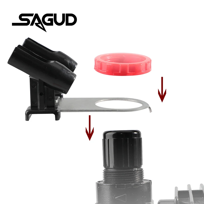 Imagem -05 - Sagud-mini Suporte Airbrush Simples Anexar Compressor Capacidade Pistola Titular Acessórios Stand Airbrushes Suporte Paint Hobby