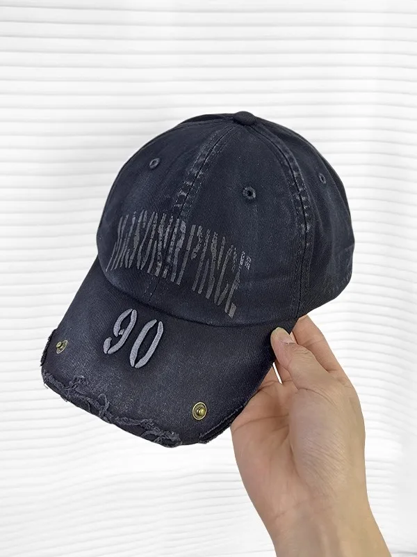 قبعات البيسبول الأبجدية خمر الرجال والنساء الهيب هوب لينة أعلى قبعة الرأس الكبيرة