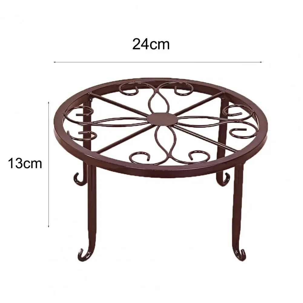 Neue Blumentopf Rack Hohl Runde Blumentopf Stehen Boden Blume Display Regal Balkon Dekor für Innen