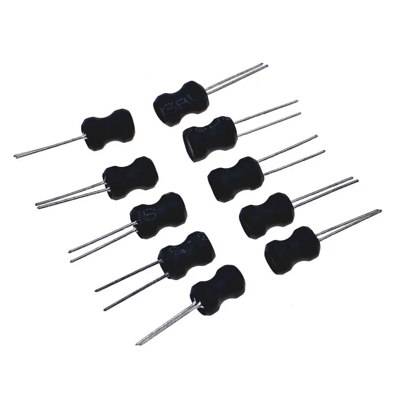 240Pcs 2.2uH-100mH 24Value x 10pcs 6*8mm Choke I-Shaped Power Inductor Assorted Kit Box