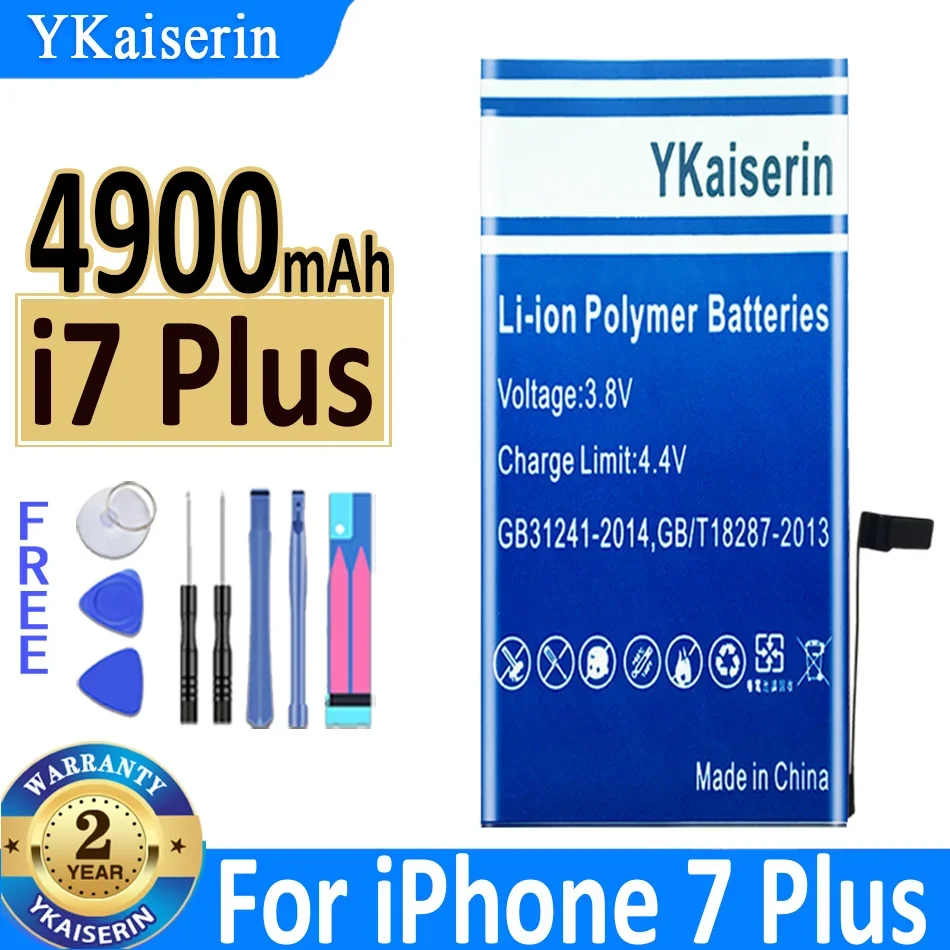 YKaiserin Battery For iPhone 6S 7 8 Plus 8Plus 7Plus 6SPlus 6 X XS Max XR High Capacity Replacement Batterie + Free Tools